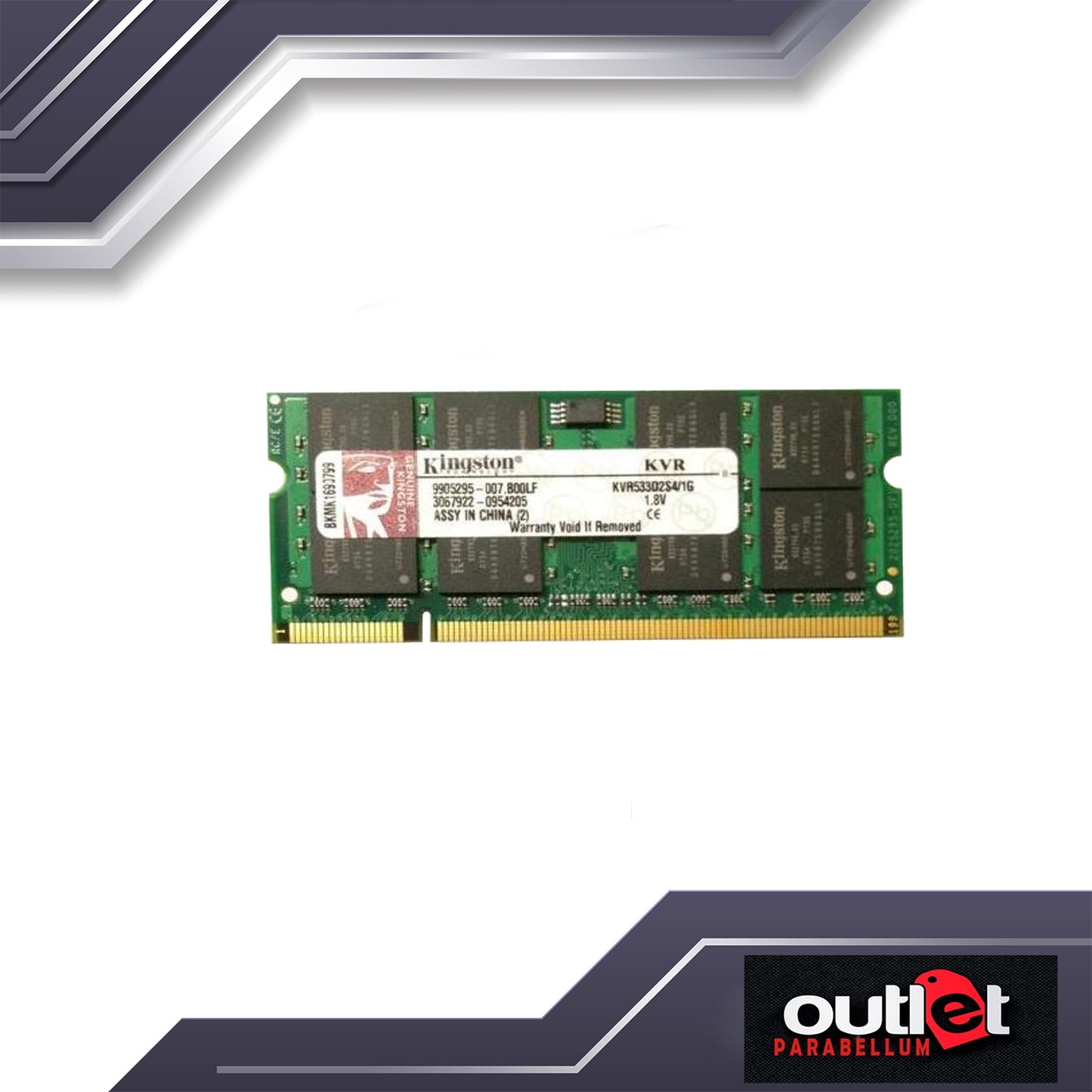 KM-KVR533D2S4/1G KINGSTON 1GB DDRII-533 SODIMM