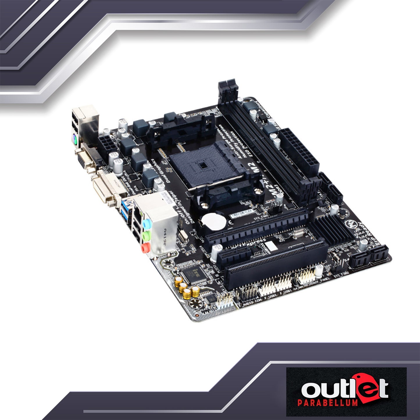 Refurbished GIGABYTE GA-F2A68HM-S1 GIGABYTE AMD A68H FM2+ DDR3 USB3 MATX MB -- No Warranty!!!