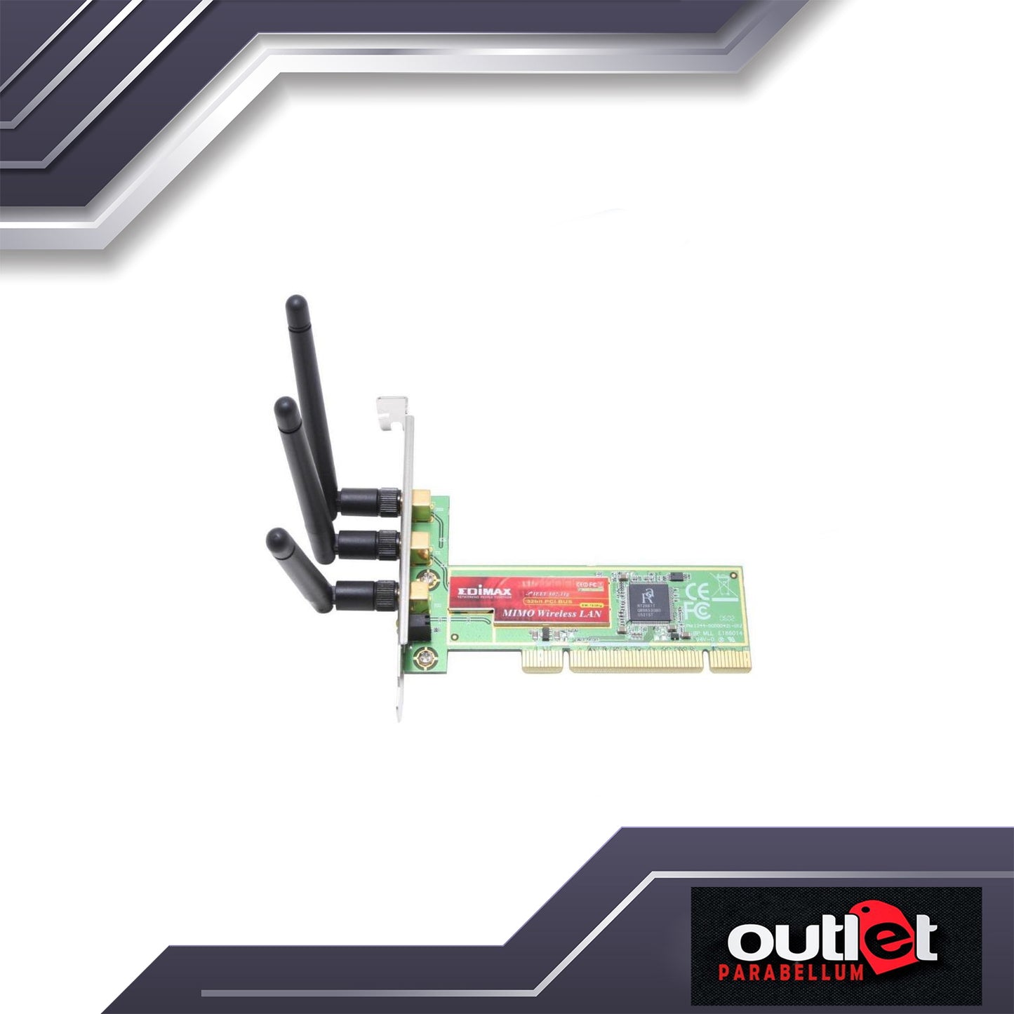 FLASH SALE!!! Edimax ED-EW-7628IG MIMO Wireless LAN PCI Card IEEE 802.11g/b with MIMO