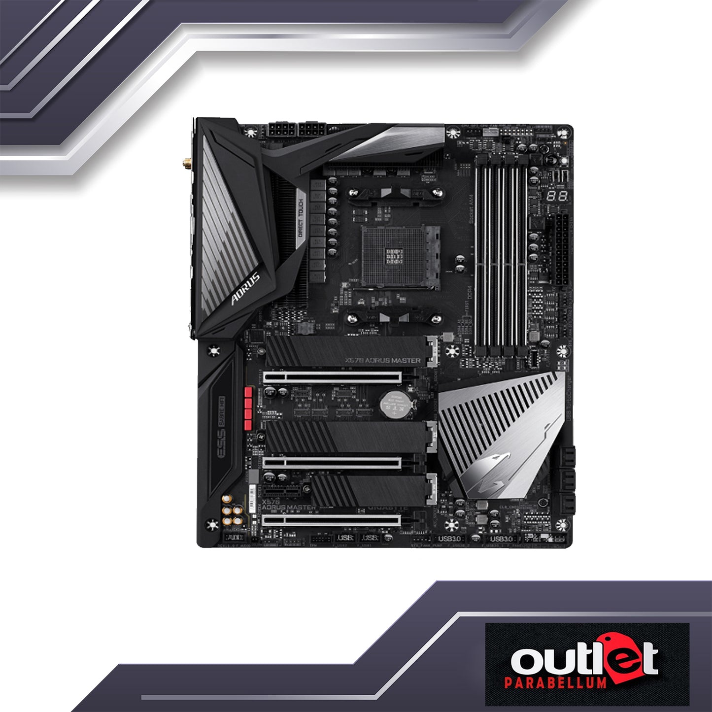 REFURBISHED GA-X570-AORUS-MASTER GIGABYTE AMD X570 AM4 DDR4 PCIE 4.0 ATX GAMING MOTHERBOARD