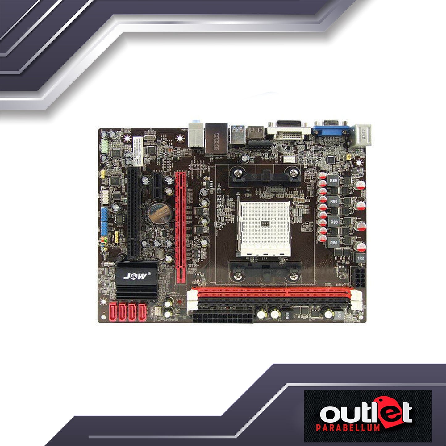 Refurbished Emaxx EMX-A75GM-iCafe Motherboard - NO WARRANTY!!!
