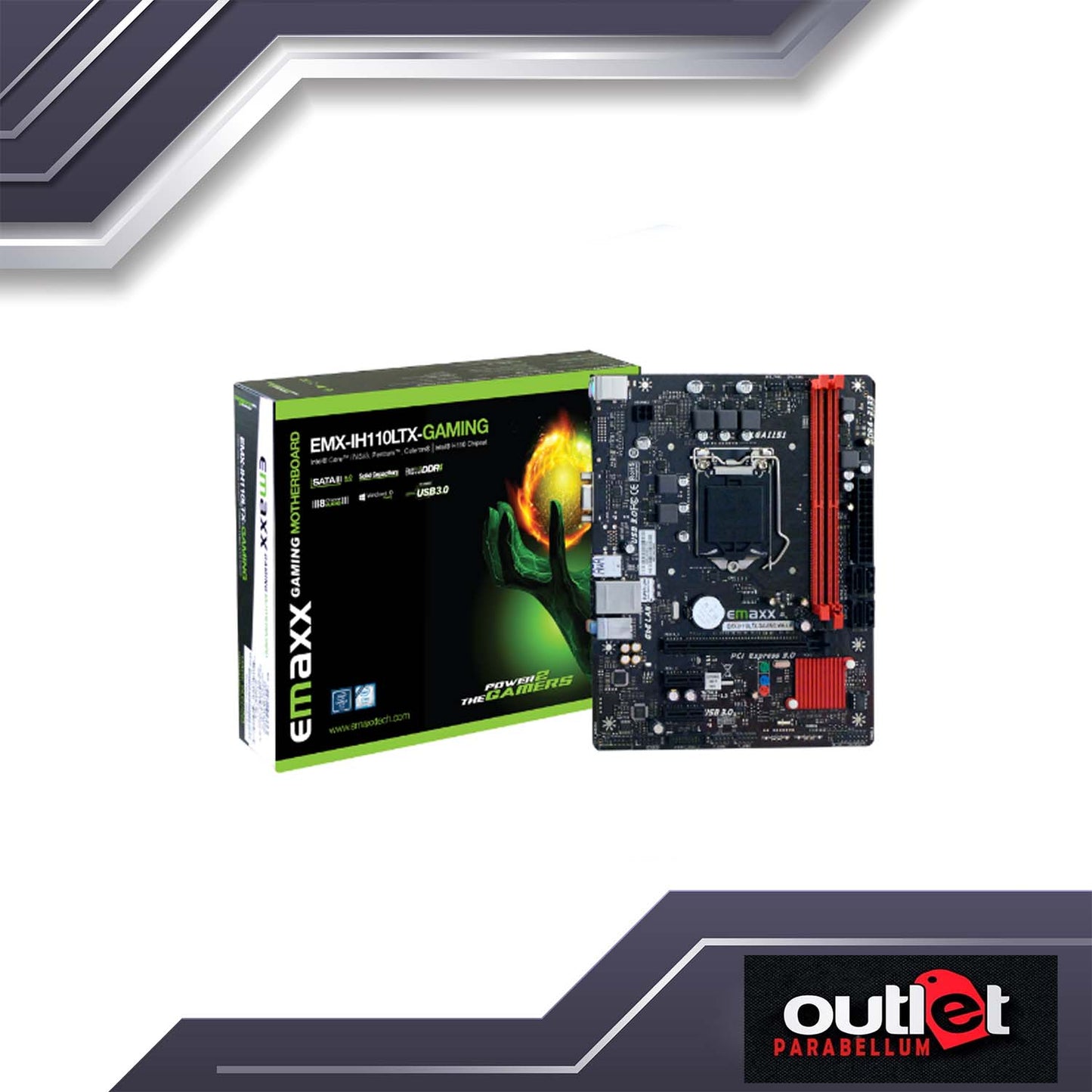 Refurbished Emaxx EMX-IH110LTx-GAMING Motherboard - No Warranty