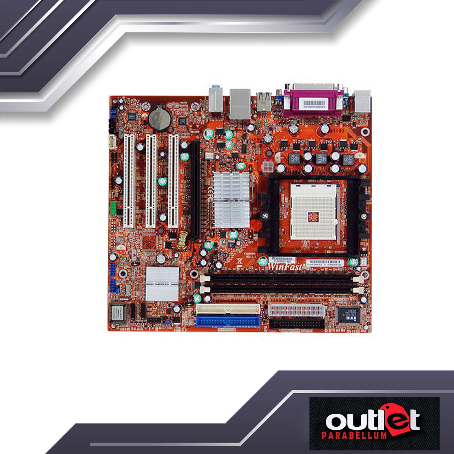 Refurbished Foxconn 6100K8MB-RS , Socket 754, AMD Motherboard - No Warranty