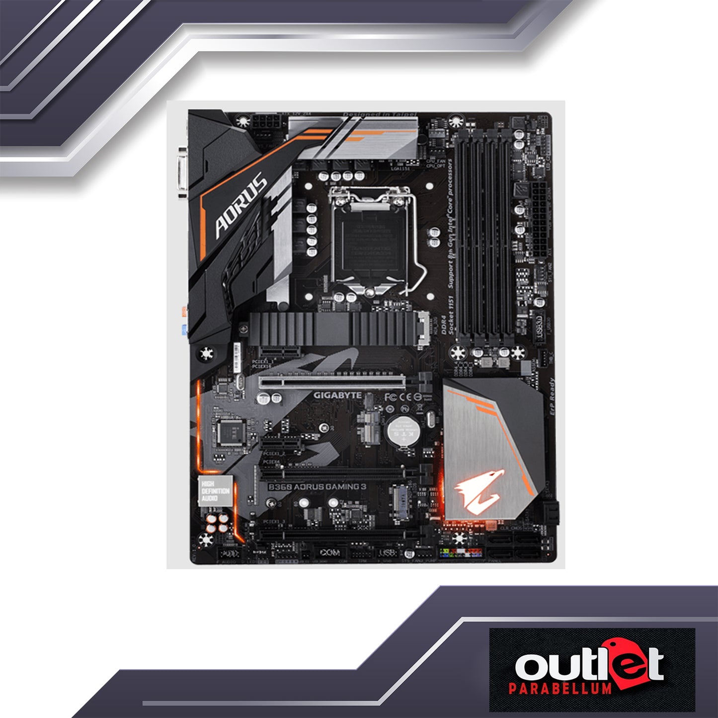 REFURBISHED GA-B360-AORUS-GAMING-3 GIGABYTE INTEL B360 S1151 GAMING MOTHERBOARD