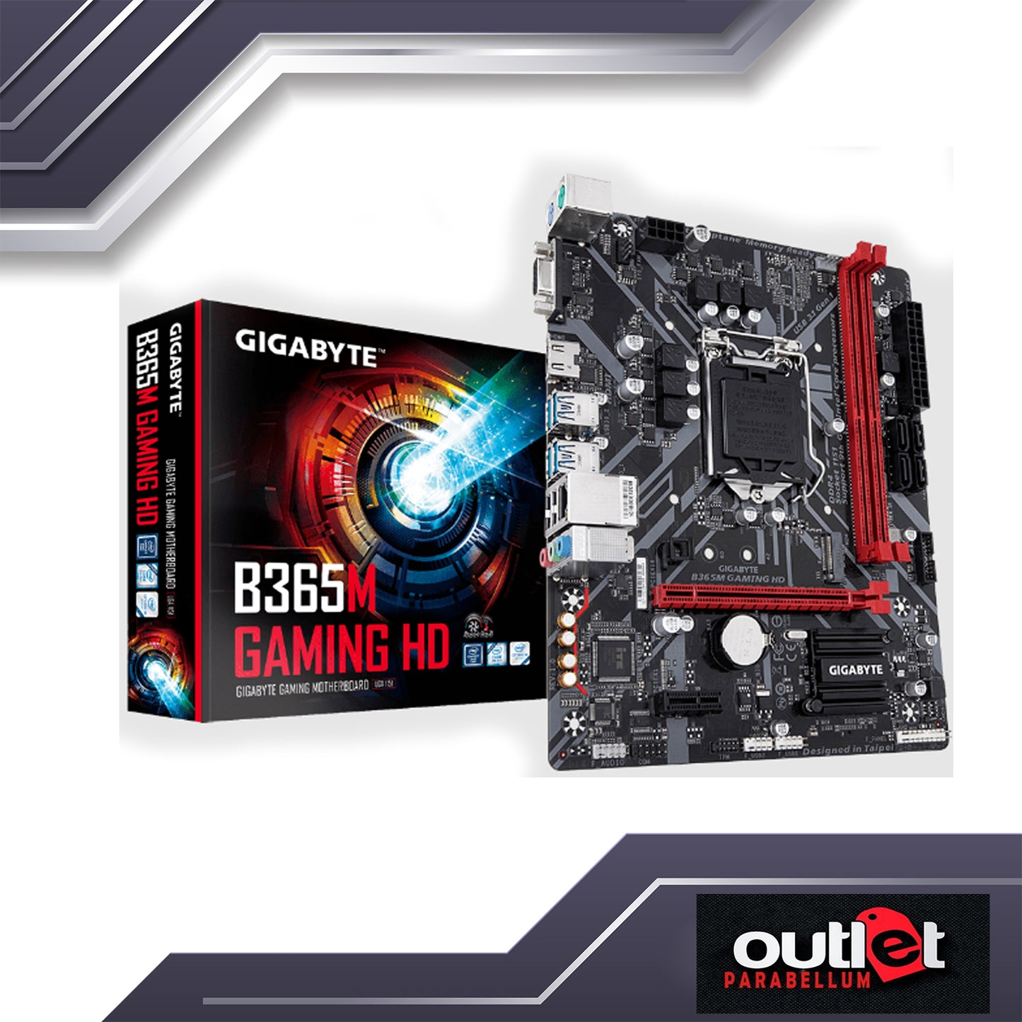 REFURBISHED GA-B365M-GAMING-HD GIGABYTE INTEL B365 S1151 MICRO ATX MOTHERBOARD