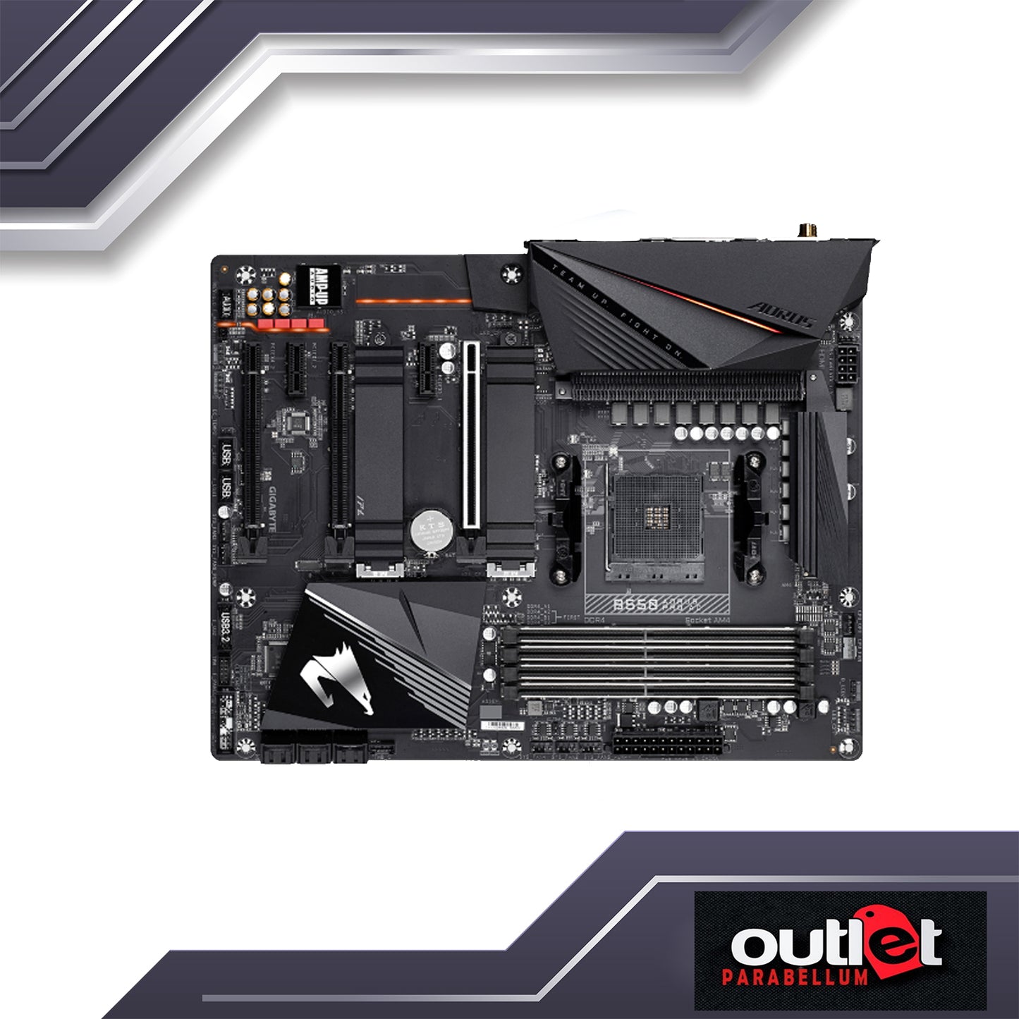REFURBISHED GIGABYTE GA-B550-AORUS-PRO-AC AORUS AMD B550 12+2 PHASE VRM,2.5GBE LAN,WIFI, RGB FUSION ATX GAMING MB