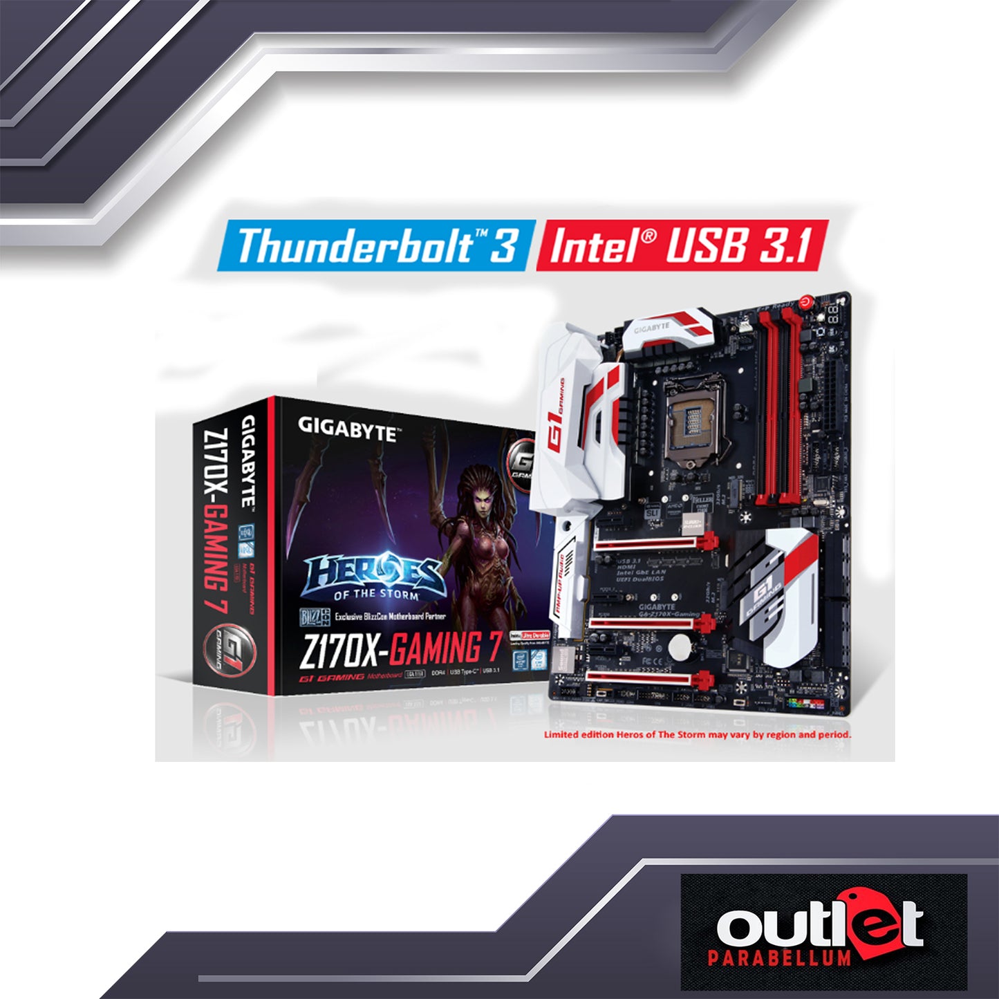 REFURBISHED GA-Z170X-GAMING-7 GIGABYTE INTEL Z170 S1151 DDR4 USB 3.1 Motherboard