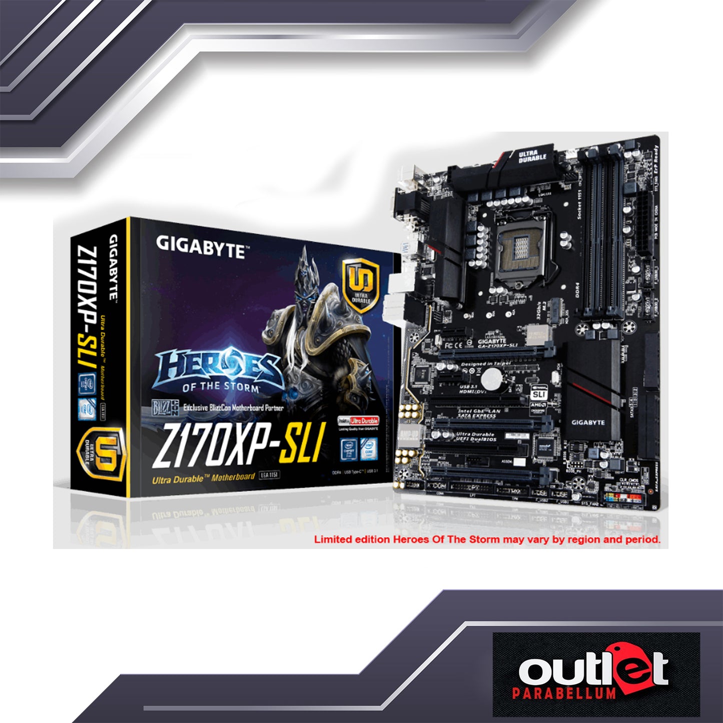 REFURBISHED GA-Z170XP-SLI GIGABYTE Z170 S1151 USB 3.1 SLI DDR4 ATX Motherboard