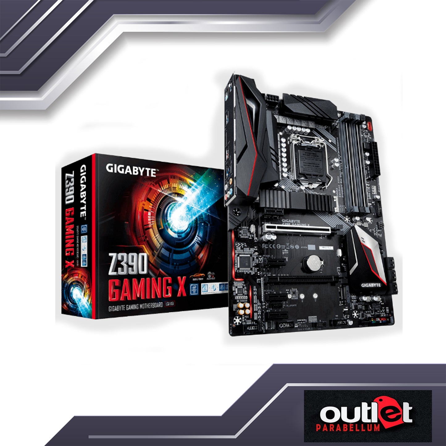Refubished Gigabyte GA-Z390 GAMING X Intel Z390 Intel Z390 GAMING Motherboard with 10+2 Digital PWM Design, 2-Way CrossFire™ Multi-Graphics - Motherboard - No Warranty
