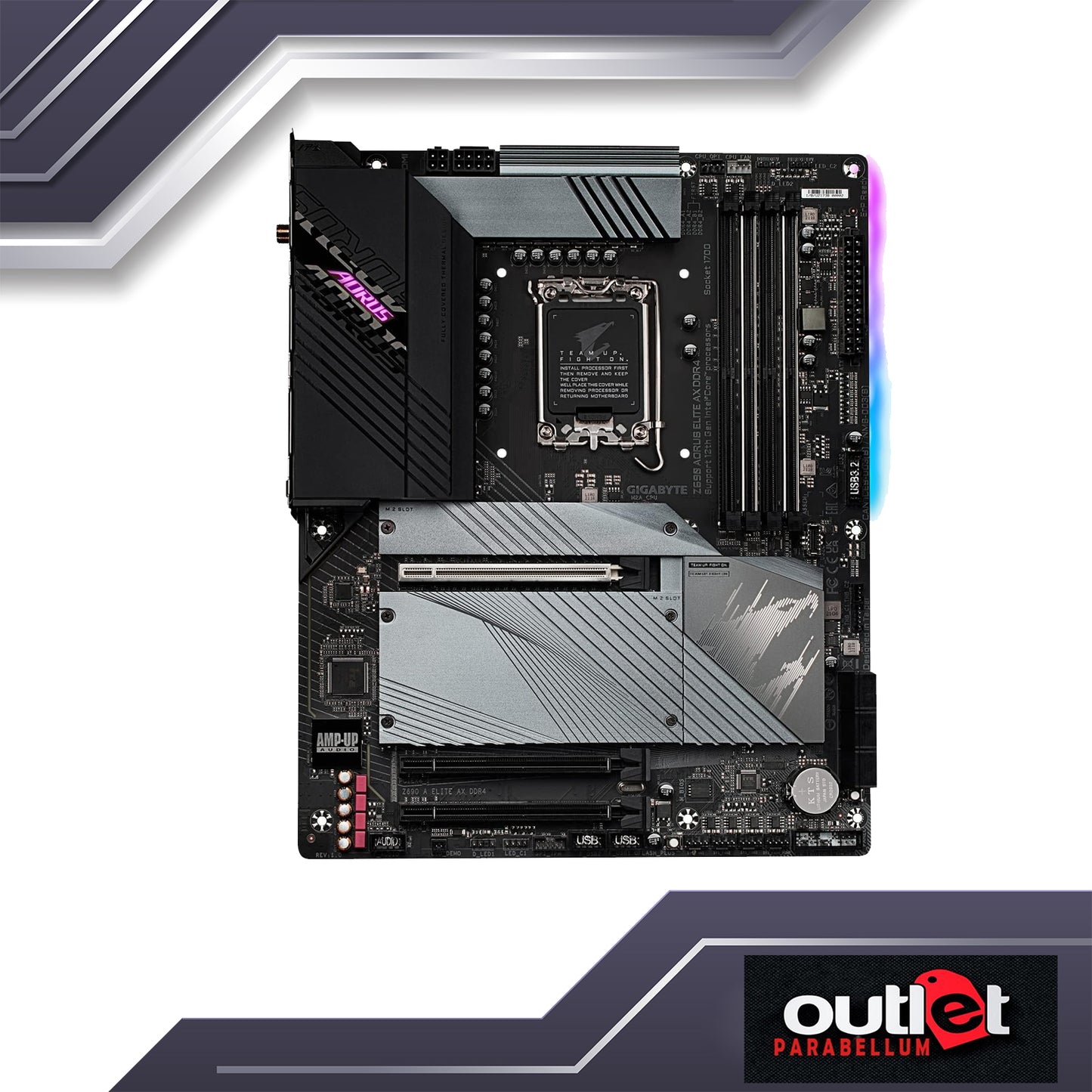 REFURBISHED GA-Z690-A-ELITE-AX-DDR4 AORUS INTEL Z690 LGA1700 DDR4 16+1+2 DIGITAL VRM(SPS 70A)WIFI6 2.5GbE LAN ATX MB MOTHERBOARD