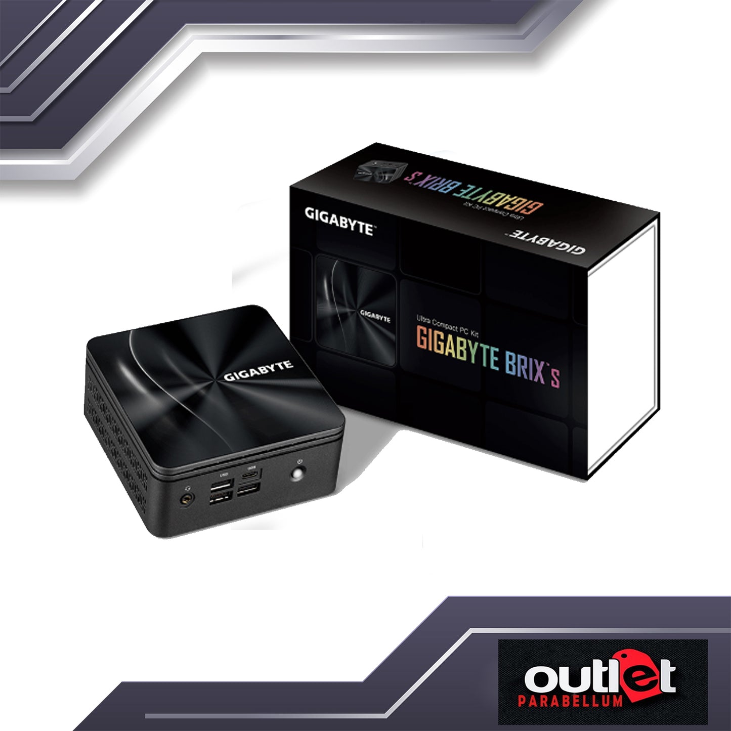 REFURBISHED GB-BRR3H-4300-BWUS GIGABYTE BRIX AMD RYZEN R3-4300U ULTRA COMPACT PC KIT MINI PC -- BAREBONE ONLY