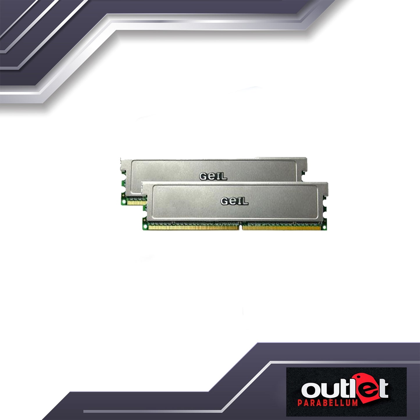 GL-GX21GB4300DC GEIL DDR2-533 1GB DUAL CHAN.(2X512)