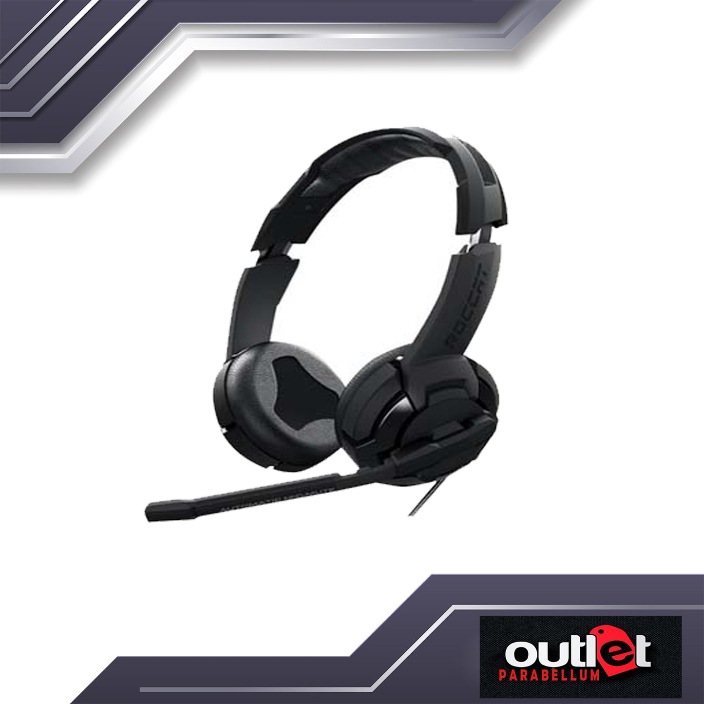 REFURBISHED Roccat Kulo - Stereo 3.5MM Gaming Headset Black - (ROC-14-600-AS)