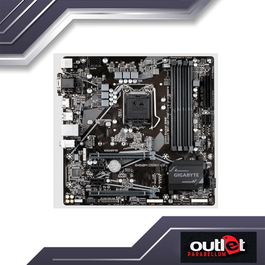 REFURBISHED GIGABYTE GA-B460M-DS3H-V2 INTEL H470 LGA1200 DSUB/DVI/HDMI 4XDIMM MATX MOTHERBOARD