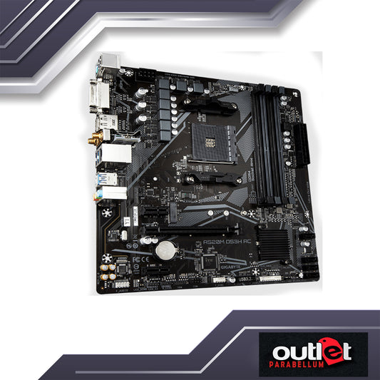 REFURBISHED GA-A520M-DS3H-AC GIGABYTE AMD A520 AM4 DDR4 4XDIMM WIFI AC MATX MOTHERBOARD