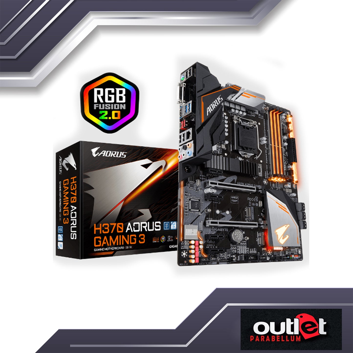 REFURBISHED GA-H370-AORUS-GAMING-3 GIGABYTE H370 S1151 ATX GAMING MOTHERBOARD