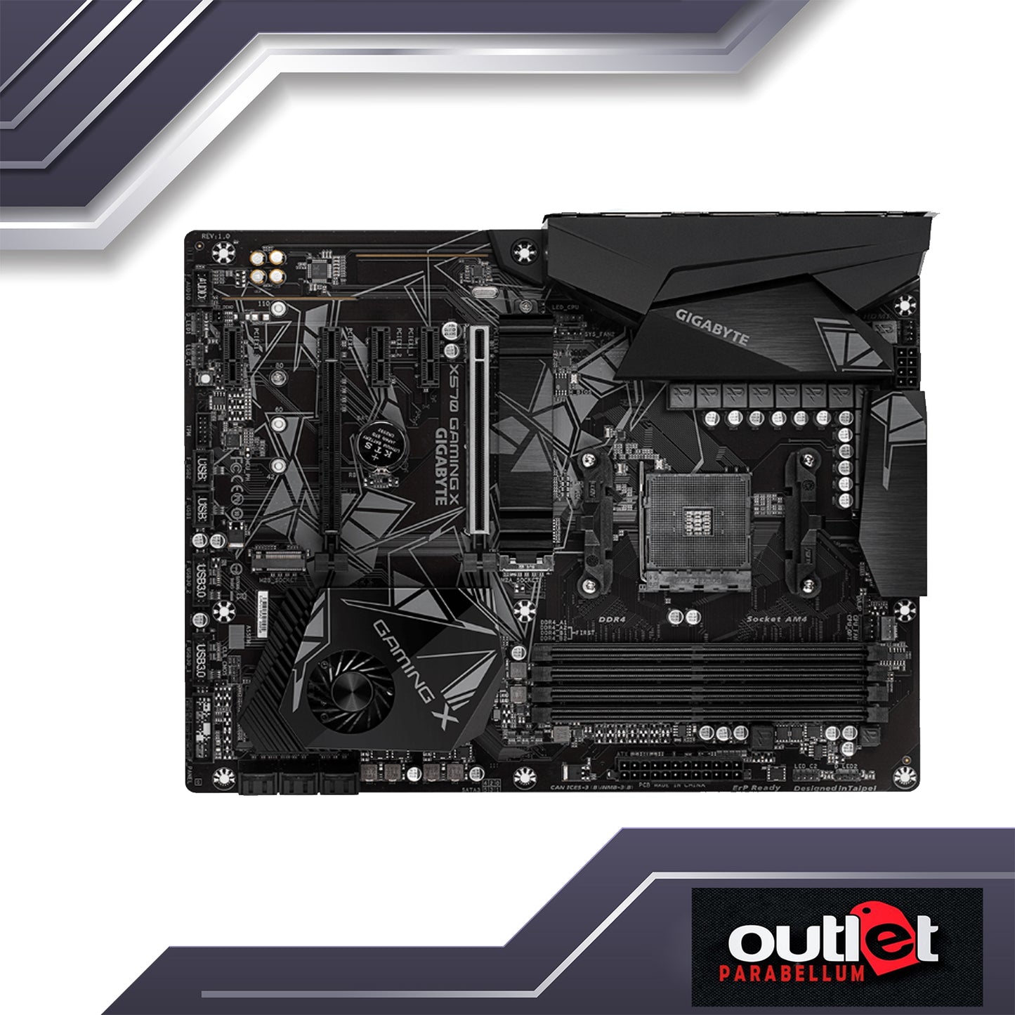 REFURBISHED GA-X570-GAMING-X GIGABYTE AMD X570 AM4 DDR4 PCIE 4.0 ATX GAMING MOTHERBOARD