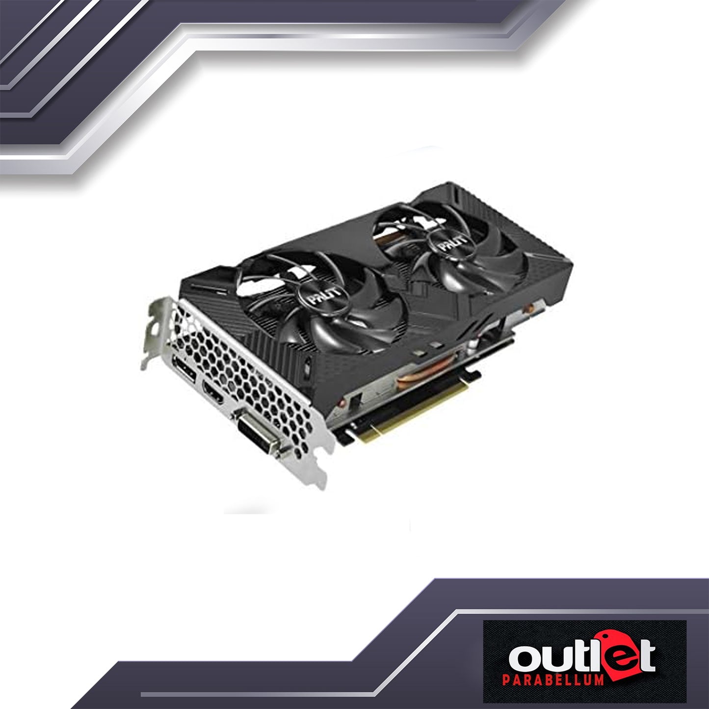 REFURBISHED PALIT NE62060018J9-1160A-1 PALIT RTX2060 DUAL 6G GDDR6 192BIT DVI HDMI DP - NO RGB
