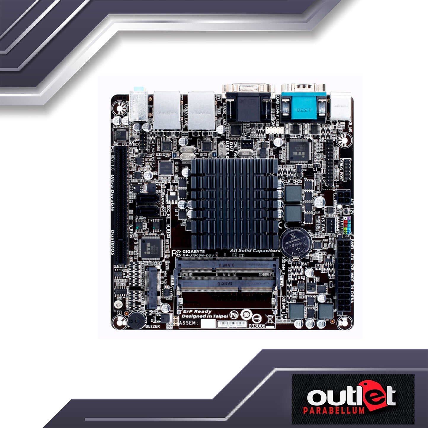 Refurbished GIGABYTE GA-J1900N-D3V GIGABYTE INTEL CELERON J1900 ITX MB - No Warranty