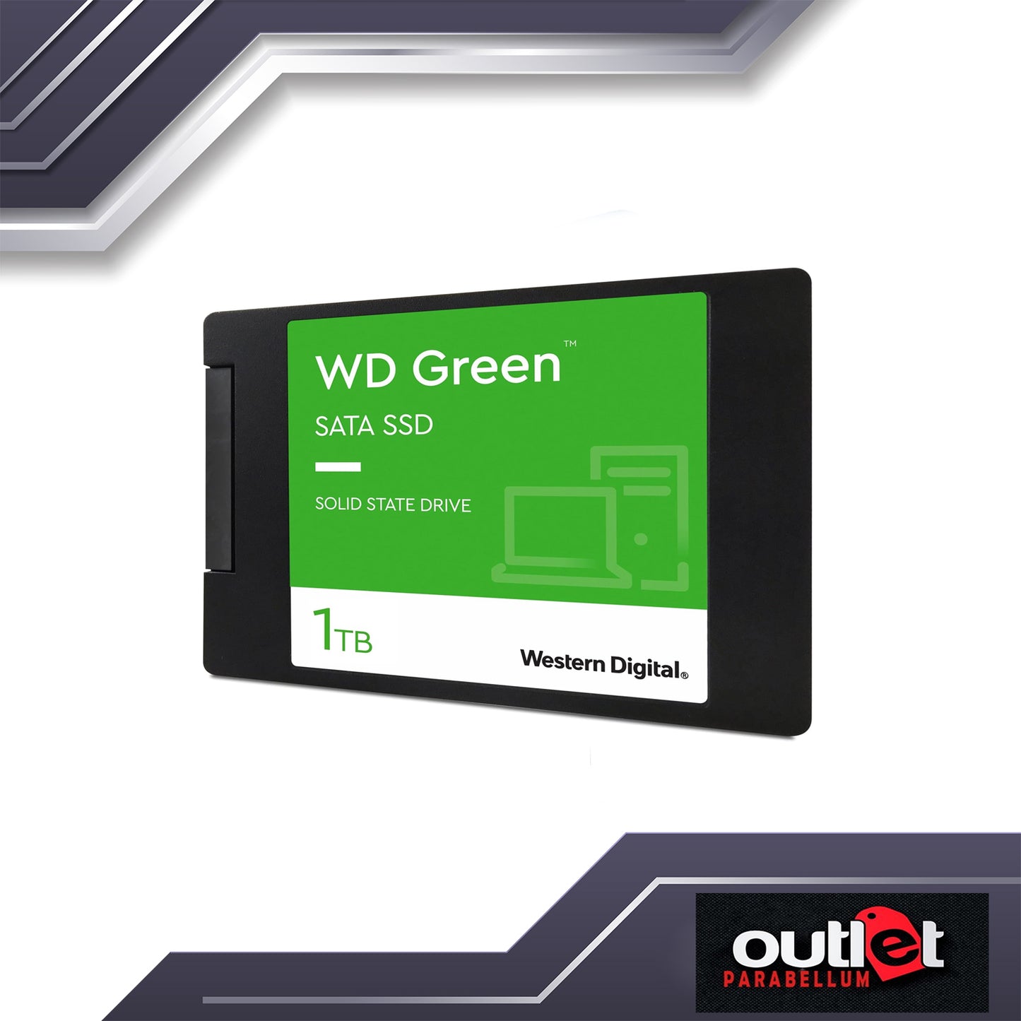 REFURBISHED Western Digital WDS100T3G0A GREEN 1TB 3D NAND 2.5" 7mm SATAIII SSD