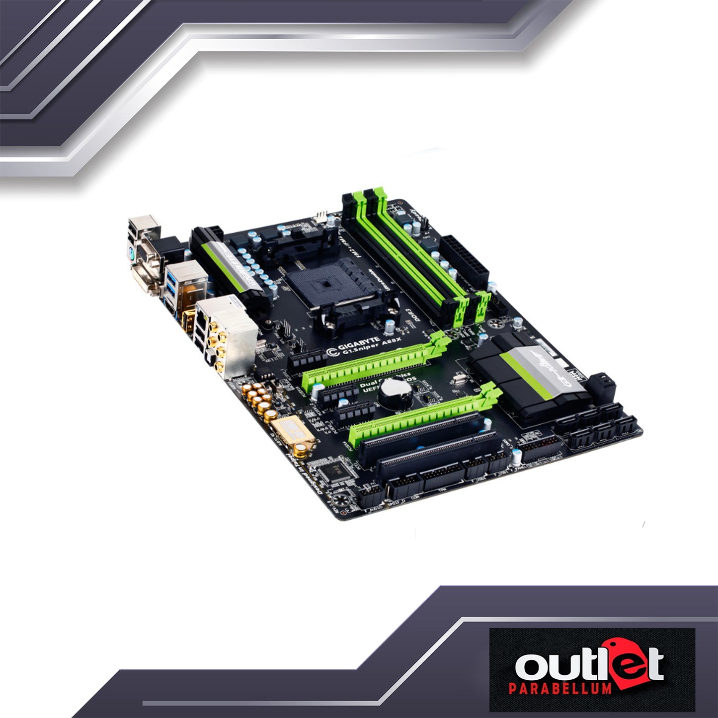 REFURBISHED GIGABYTE G1.Sniper A88X (rev. 3.0) Socket FM2+ supports AMD FM2+/FM2 A-series APU Motherboard - NO WARRANTY!!!