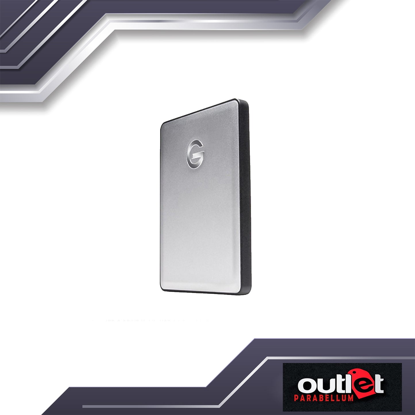 G-Technology GT-GDRU3CWW10001ADBV3 1TB G-DRIVE Mobile USB 3.0 Portable External Hard Drive -Silver