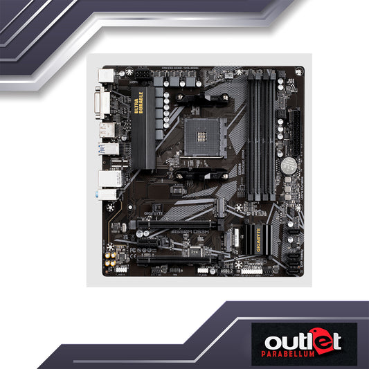 REFURBISHED GIGABYTE GA-B550M-DS3H AMD B550 AM4 4XDIMM, PCIe 4.0 x16 SLOT, DUAL PCIe 4.0 M.2, MATX