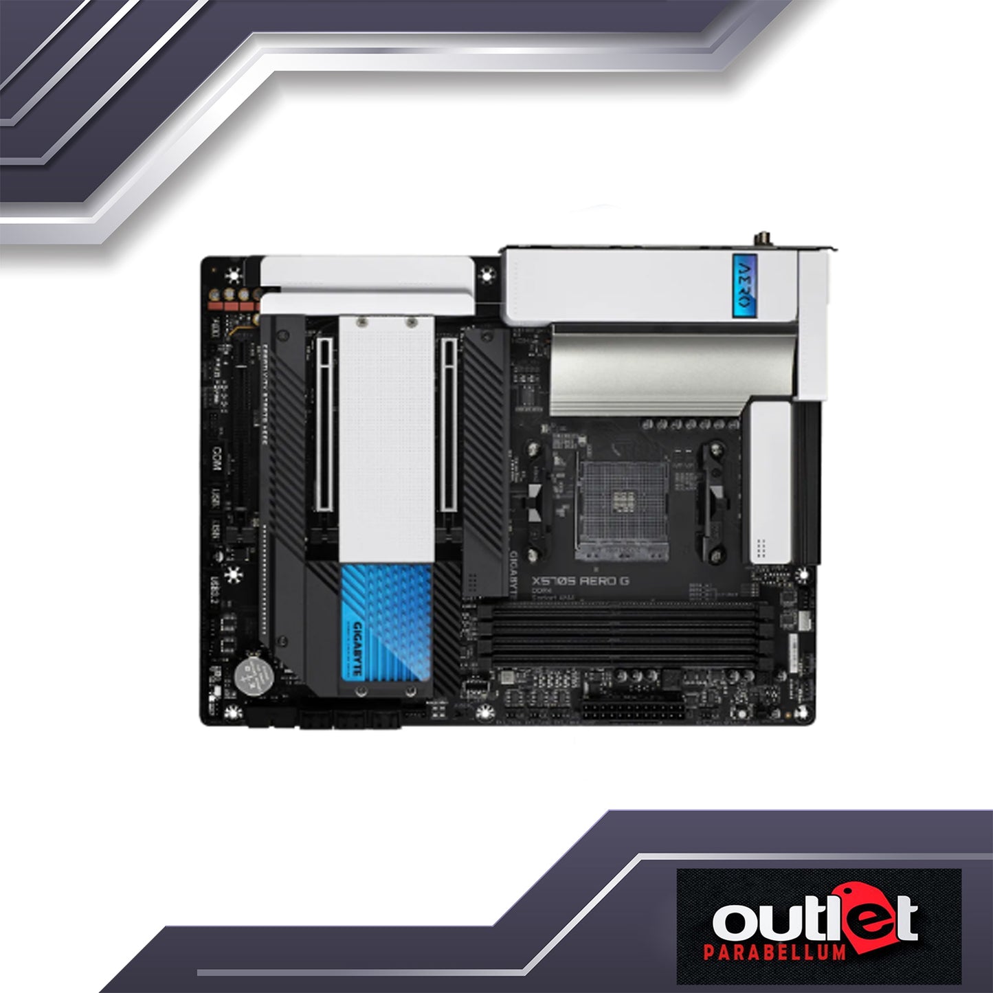 REFURBISHED GA-X570S-AERO-G GIGABYTE AMD X570 AM4 DDR4 PCIE 4.0 INTEL 2.5GbE LAN,INTEL WIFI 6 AX200 ATX MB