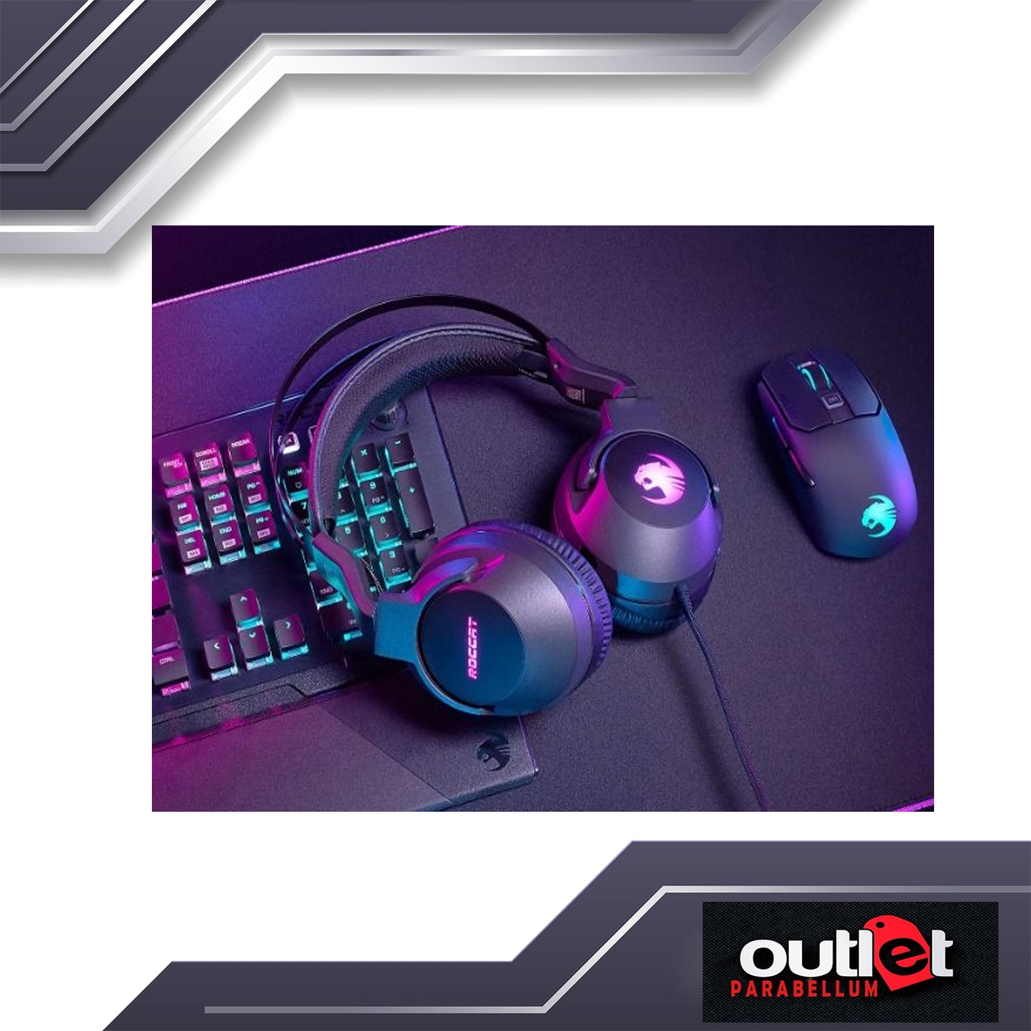 ROCCAT Elo 7.1 Air Wireless Surround Sound RGB Gaming Headset - ROC-14-701-AS