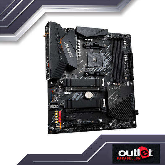 REFURBISHED GIGABYTE GA-B550-AORUS-ELITE-AX-V2 AMD B550 AORUS Motherboard with 12+2 Phases Digital Twin Power Design, Enlarged Surface Heatsinks - Motherboard