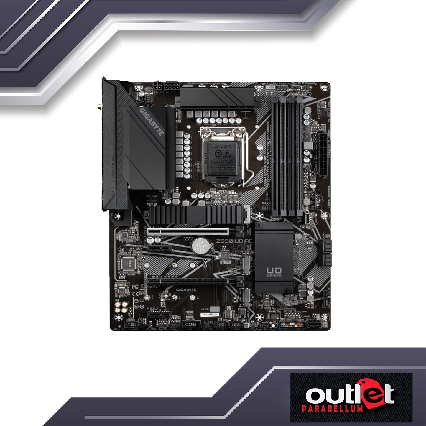 REFURBISHED GA-Z590-UD-AC AORUS INTEL Z590 LGA1200 12+1 PHASE DIGITAL POWER DESIGN WIFI 2.5GBE LAN ATX MB Motherboard