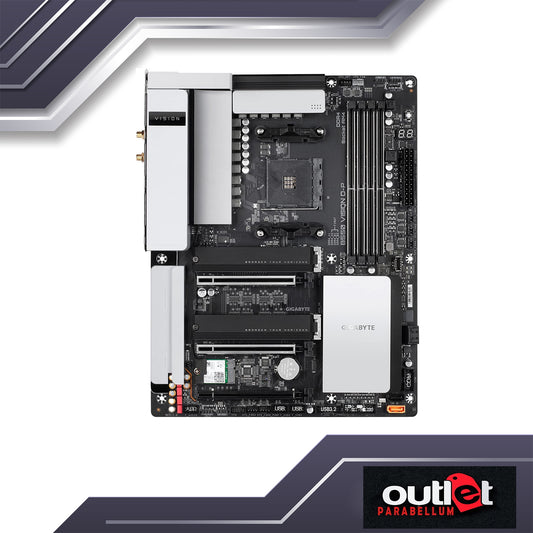 REFURB GA-B550-VISION-D-P GIGABYTE AMD B550 VISION THUNDERBOLT 3,2.5GBE LAN,DTS-X ULTRA Motherboard