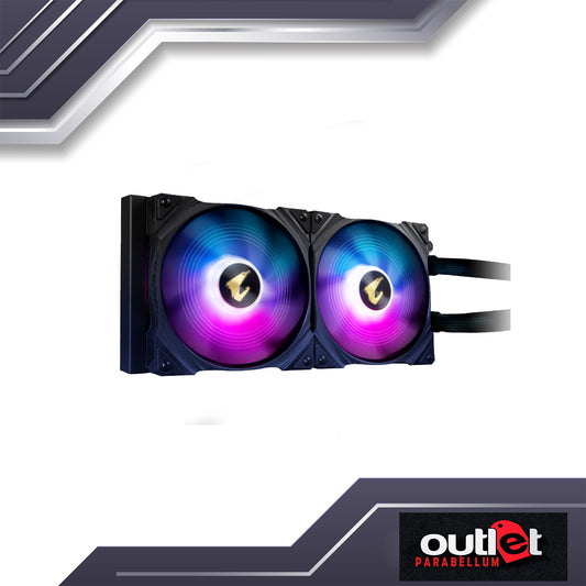 REFURBISHED GP-AORUS-WATERFORCE-X-280 AORUS WATERFORCE AIO W/ CIRCULAR LCD DISPLAY, RGB FUSION 2.0 2X140MM ARGB FAN