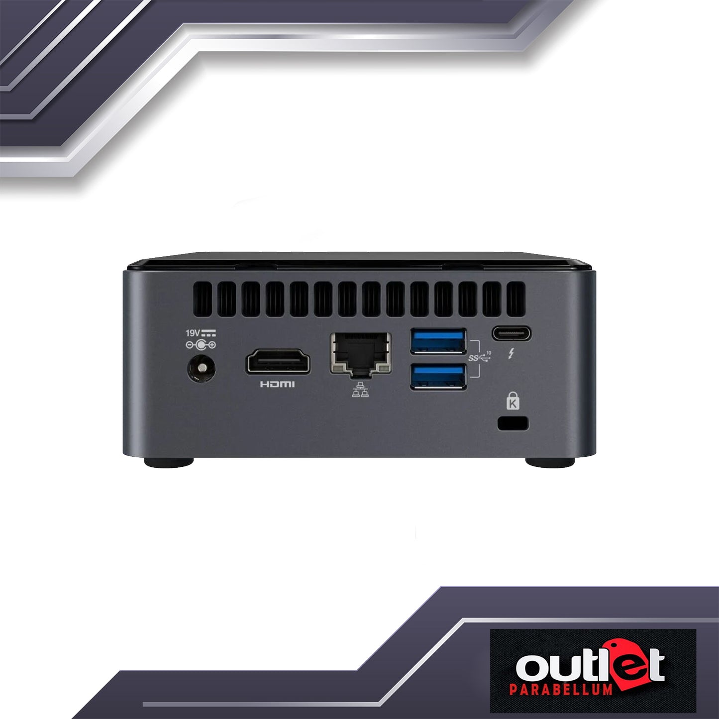 INTEL-BXNUC10I3FNHN-99AHVZ I3-10110U-W/O AUDIO CODEC - Free INTEL-AC06C05US-979493 POWER CORD