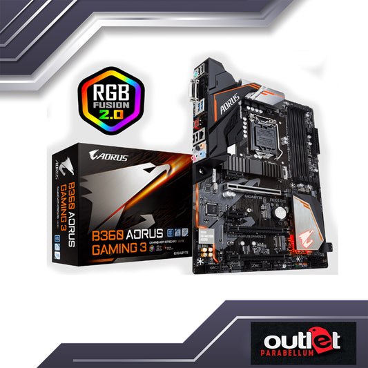 REFURBISHED GA-B360-AORUS-GAMING-3 GIGABYTE INTEL B360 S1151 GAMING MOTHERBOARD