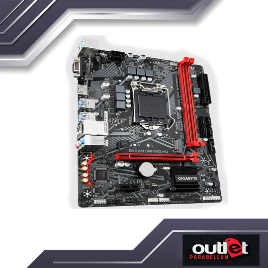 REFURBISHED GA-B460M-GAMING-HD GIGABYTE INTEL B460 LGA1200 DSUB/HDMI/ 2XDIMM MATX MOTHERBOARD