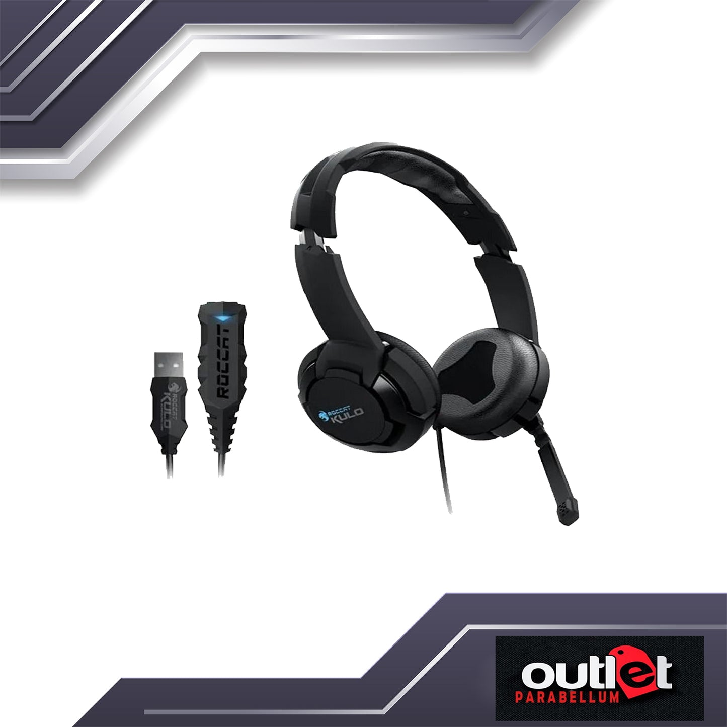 Original Roccat Kulo Surround Gaming Headset Black - ROC-14-700-AS