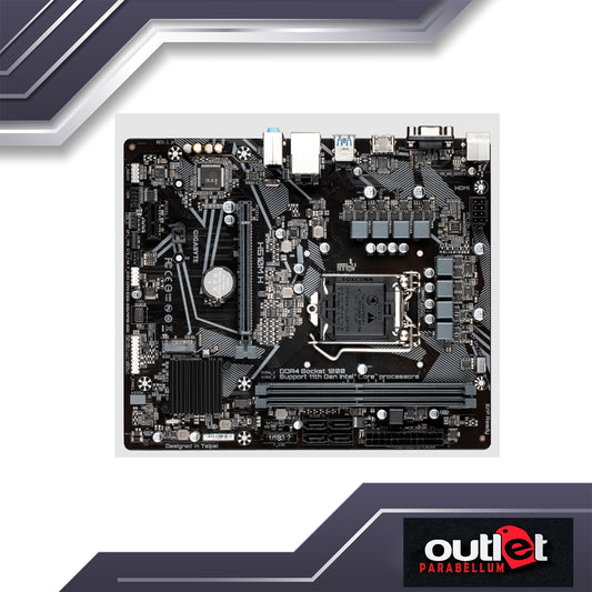 REFURBISHED GIGABYTE GA-H510M-H INTEL H510 LGA1200 6+2 PHASE DIGITAL VRM, DSUB/HDMI MATX MOTHERBOARD