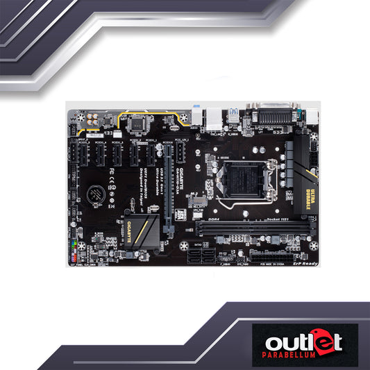 REFURBISHED GIGABYTE GA-H110-D3A H110 S1151 6 X PCI-E M.2 MINING MOTHERBOARD