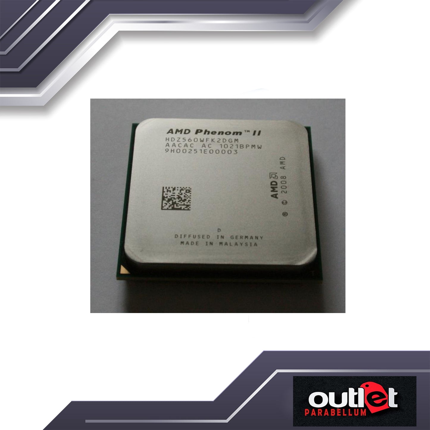REFURBISHED AMD PHENOM II X2 560 AM3 BLACK EDITION (AMD-HDZ560WFGM) - No Warranty