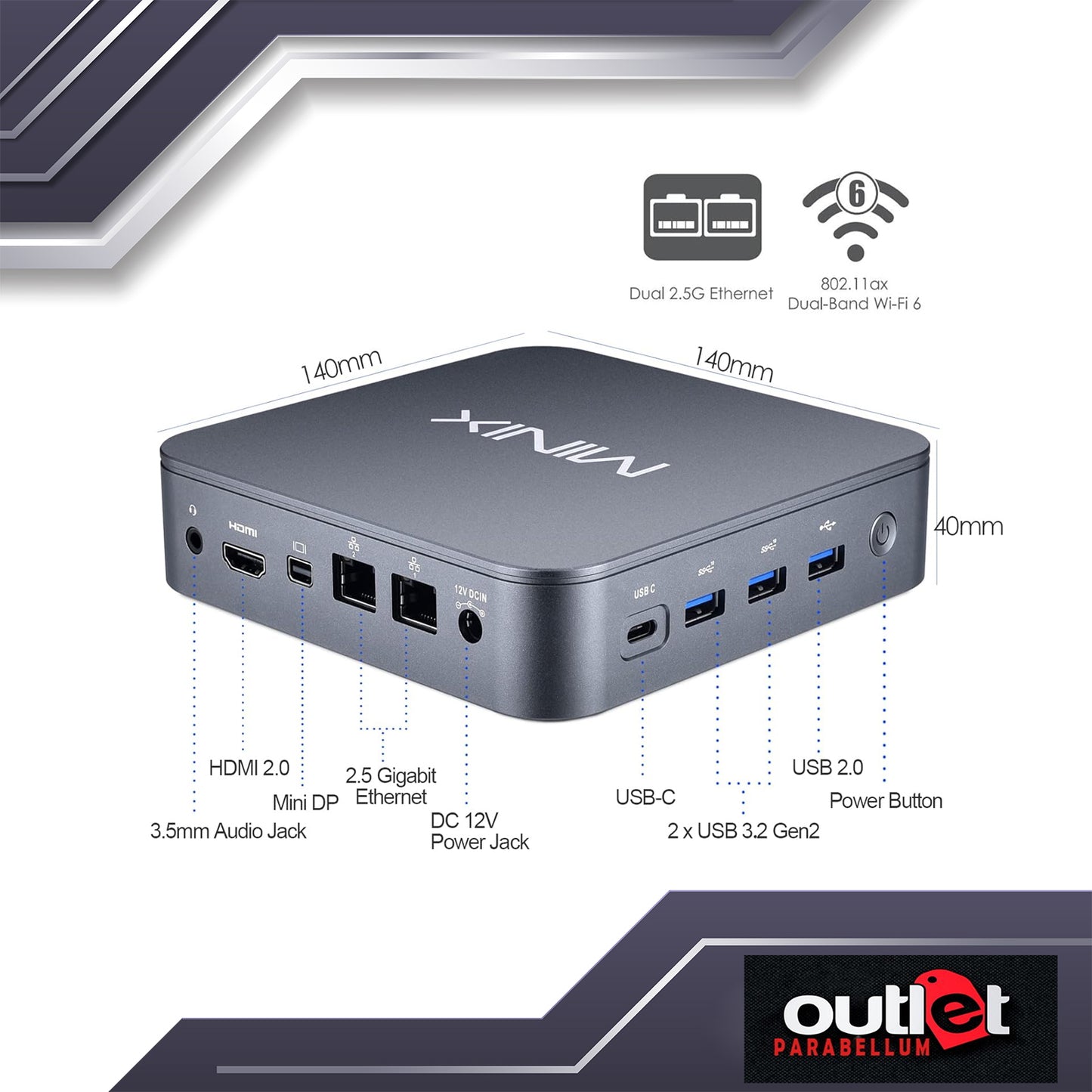 BRAND NEW!!! MINIX NEO J51-C8 MAX Intel WINDOWS 11 PRO MINI PC