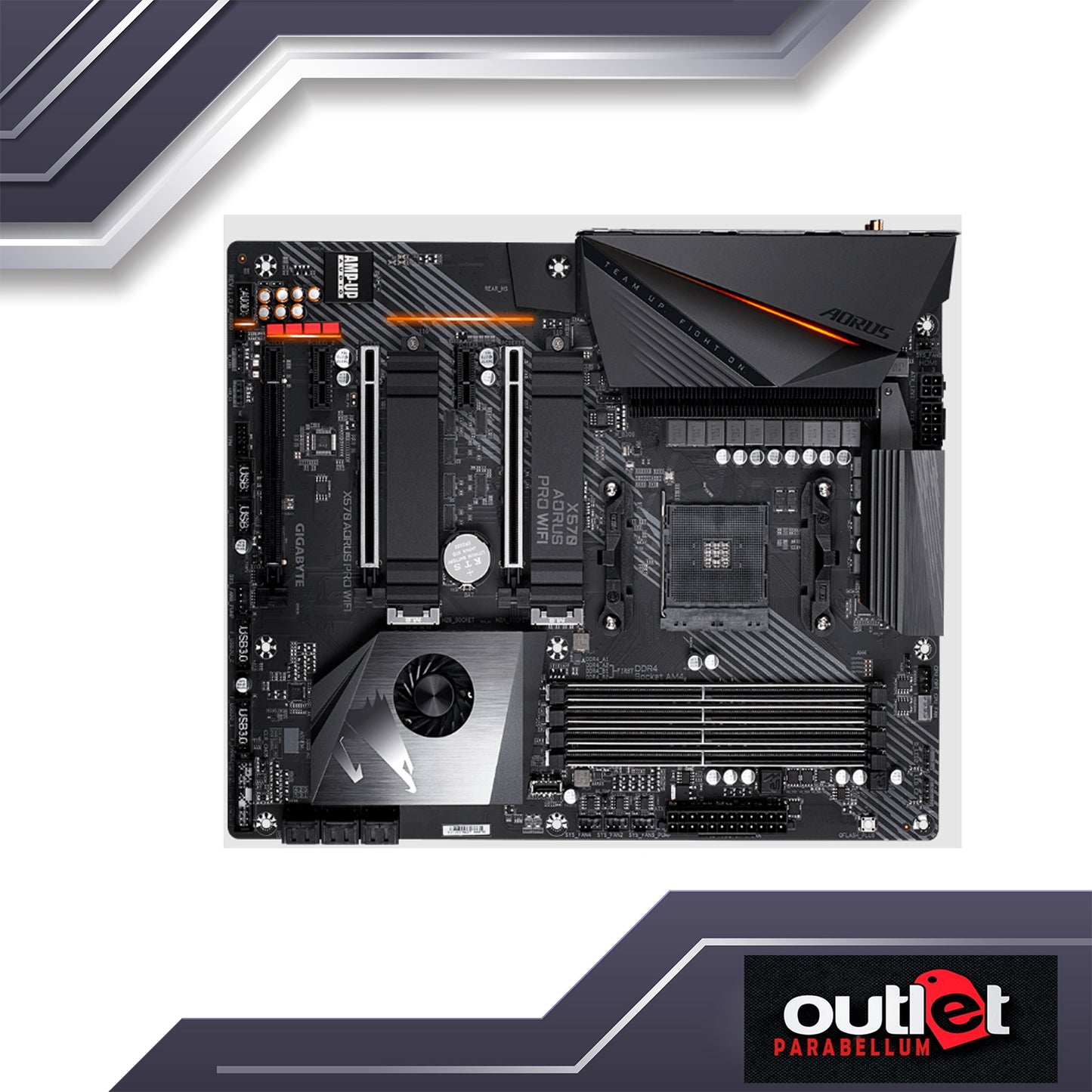 REFURBISHED GIGABYTE GA-X570-AORUS-PRO-WIFI AMD X570 AM4 DDR4 PCIE 4.0 ATX GAMING MOTHERBOARD