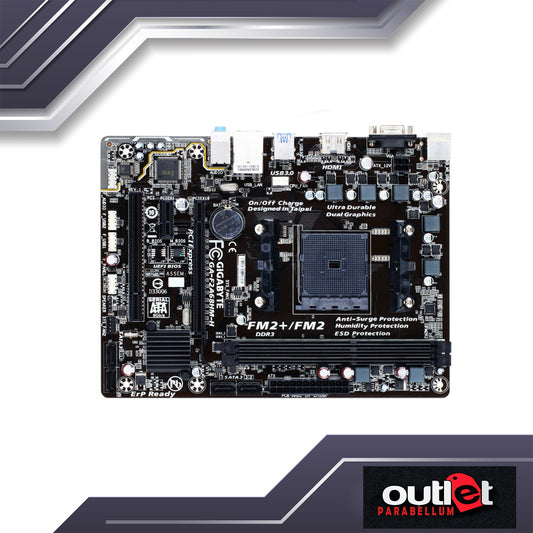 REFURBISHED GIGABYTE GA-F2A68HM-H AMD A68H FM2+ DDR3 USB3 MATX MB