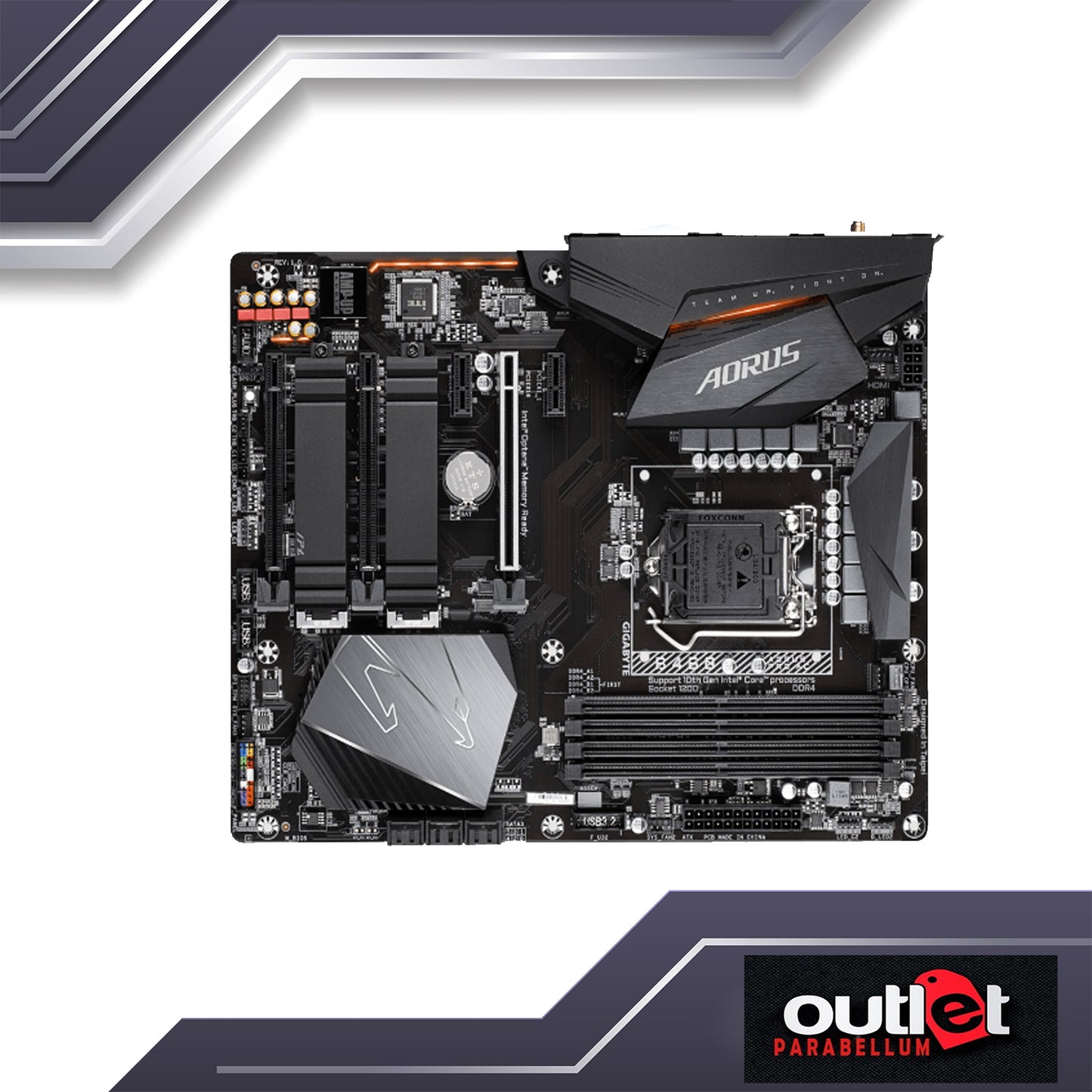 REFURBISHED GA-B460-AORUS-PRO-AC AORUS INTEL B460 8+2 PHASE DIGITAL VRM, 11AC WIFI,INTEL 2.5GBE LAN