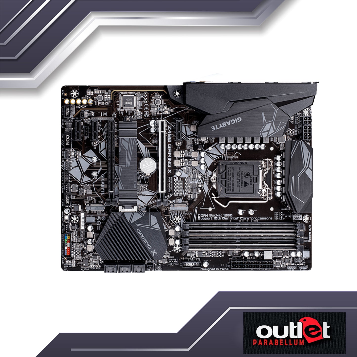 REFURB GA-Z490-GAMING-X GIGABYTE INTEL Z490 LGA1200 11+1 PHASE VRM,INTEL GBe LAN, ATX GAMING MB