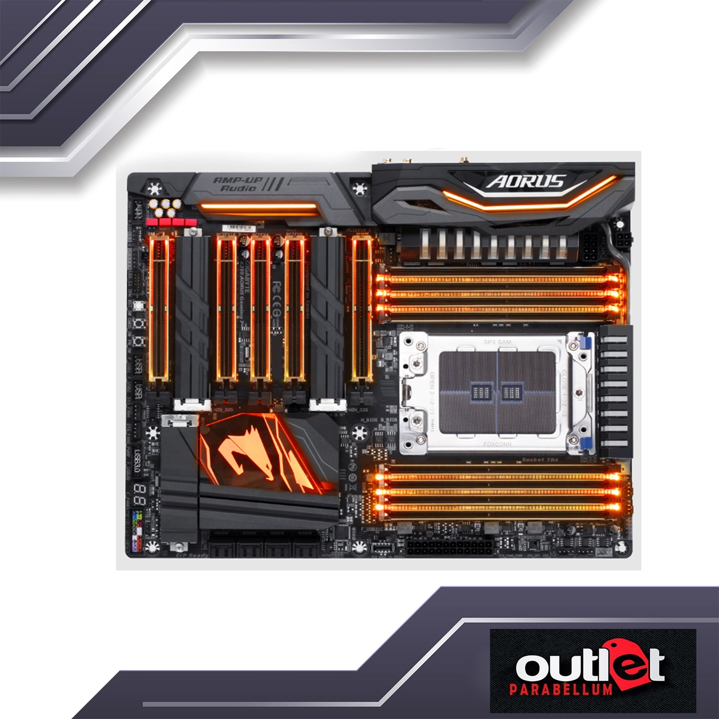 REFURBISHED GA-X399-AORUS-GAMING-7 GIGABYTE AMD X399 TR4 DDR4 GAMING MOTHERBARD W/ RGB FUSION