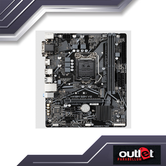 REFURBISHED GIGABYTE GA-H410M-S2H-V2 INTEL H470 LGA1200 HDMI/DVI/DSUB MATX MB