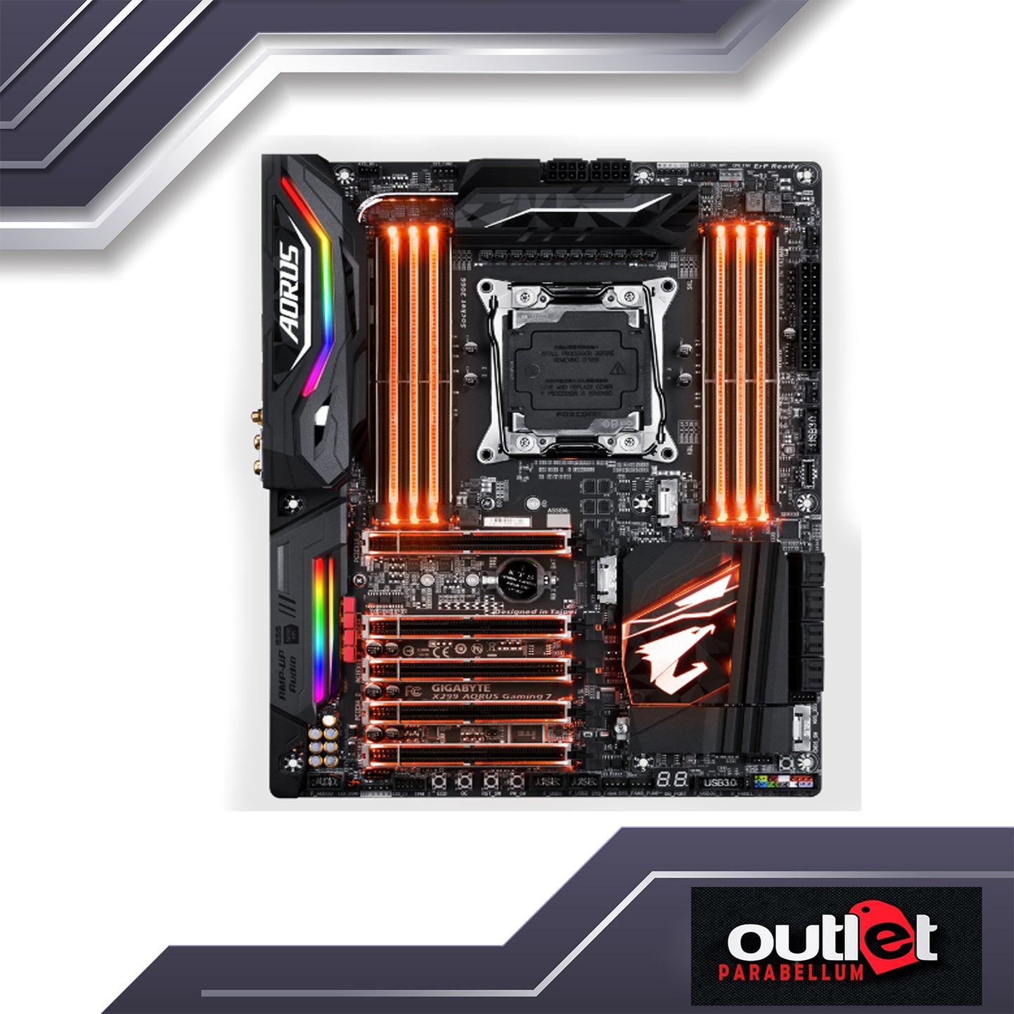 REFURBISHED GA-X299-AORUS-GAMING-7 GIGABYTE INTEL X299 LGA2066 GAMING MOTHERBOARD