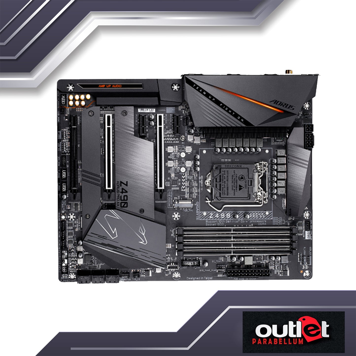 REFURB GA-Z490-AORUS-PRO-AX AORUS INTEL Z490 LG1200 12 PHASE DIGITAL VRM, WIFI 6 802.11AX, 2.5GBE LAN ATX MOTHERBOARD
