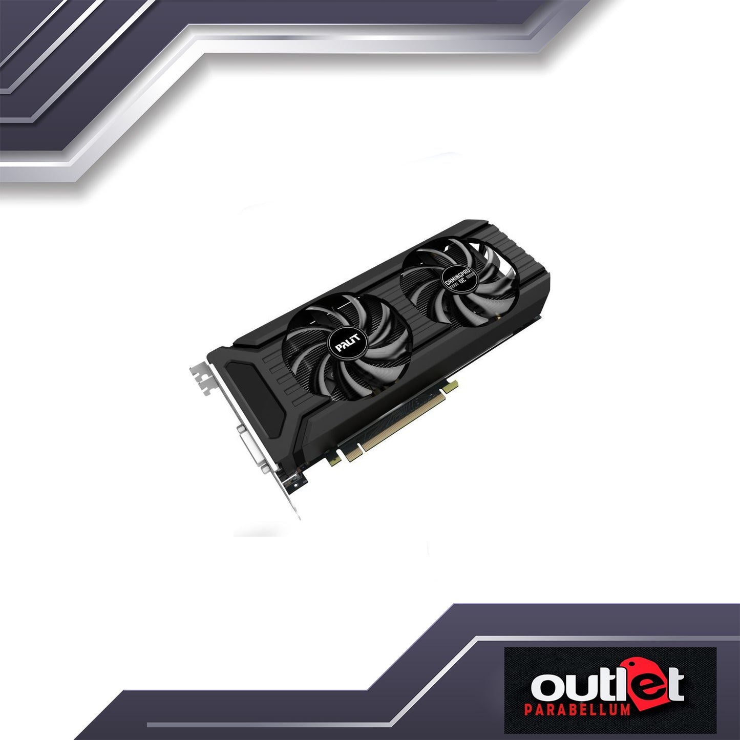 REFURBISHED PALIT NEB1060U15J9-1045D PALIT GTX1060 GAMINGPRO OC+ 6GB GDDR5X DVI,3XDP,HDMI VGA